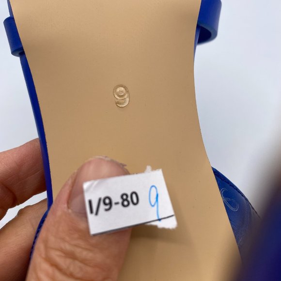 A NUYG Blue Bow High Heel Cutout Slingback Sandal - Picture 11 of 14